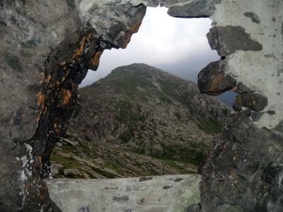 Štoly v masívu Cavallazza