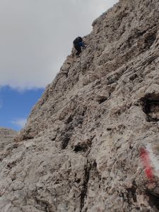 Blížíme se k  Forcella delle Mughe