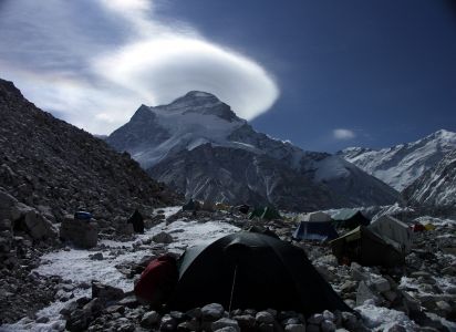 Nádherné mraky nad Cho Oyu