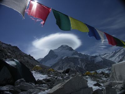 Nádherné mraky nad Cho Oyu