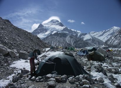 Nádherné mraky nad Cho Oyu