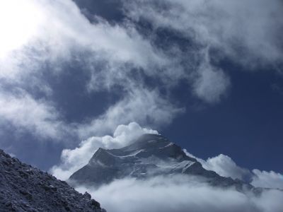 Nádherné mraky nad Cho Oyu