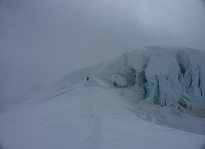 Ledová stěna - 6800 m