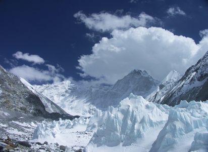 Momentky na ledovci pod Cho Oyu