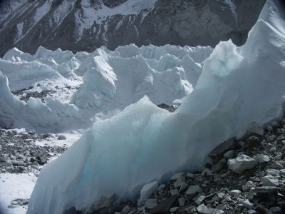 Momentky na ledovci pod Cho Oyu
