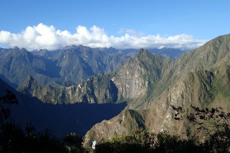 Hřeben Machu Picchu z Llaqtapaty